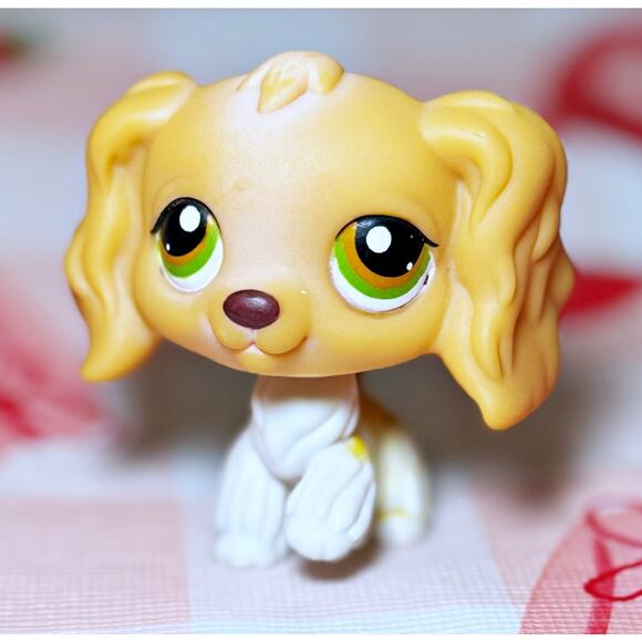 2006 Authentic Littlest Pet Shop LPS #79 Cocker Spaniel Puppy Dog Green Eyes - Picture 4 of 10